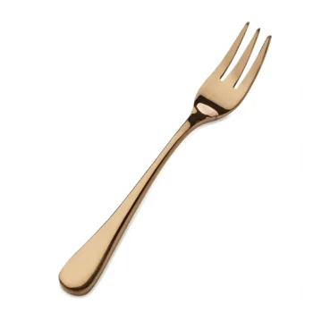 Bon Chef Como Oyster Fork - 5 - 1/2" - Rose Gold - Set of 12