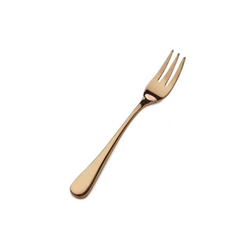 Bon Chef Como Oyster Fork - 5 - 1/2" - Rose Gold - Set of 12