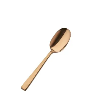 Bon Chef Roman Soup/Dessert Spoon - 6 - 1/4" - Rose Gold Matte - Set of 12