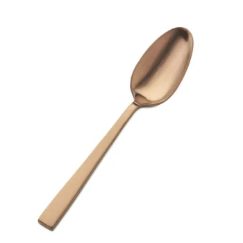 Bon Chef Roman Teaspoon - 6 - 1/4" - Rose Gold Matte - Set of 12