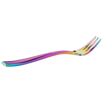 Bon Chef Manhattan Oyster Fork - 5 - 3/8" - Rainbow PVD - Set of 12