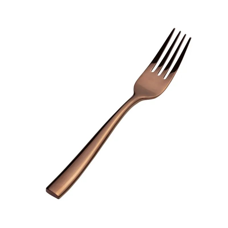 Bon Chef Manhattan Salad Fork - 6 - 3/4" - Rose Gold PVD Mirror Finish - Set of 12 Bon Chef Manhattan Salad Fork - 6 - 3/4" - Rose Gold PVD Mirror Finish - Set of 12