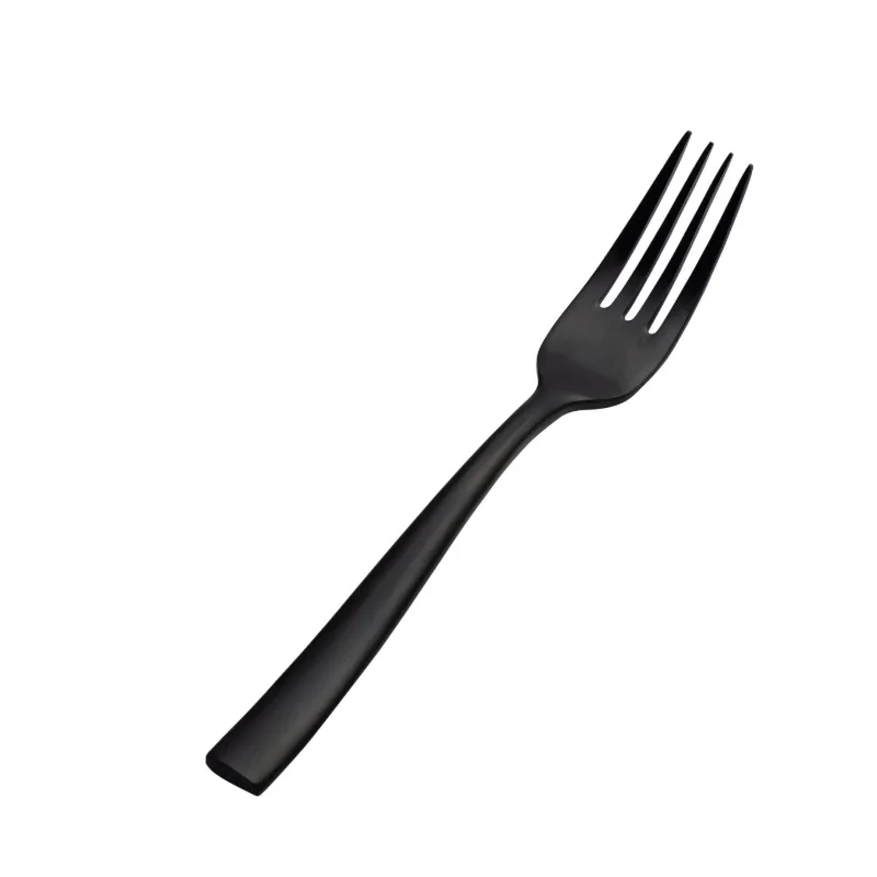 Bon Chef Manhattan Salad Fork - 6 - 3/4" - Black PVD Matte Finish - Set of 12