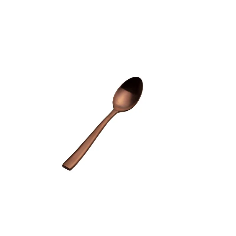 Bon Chef Manhattan Teaspoon - 6.5" - Rose Gold PVD - Matte Finish - Set of 12