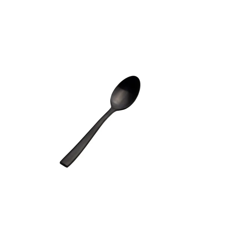 Bon Chef Manhattan Teaspoon - 6.5" - Black PVD - Matte Finish - Set of 12