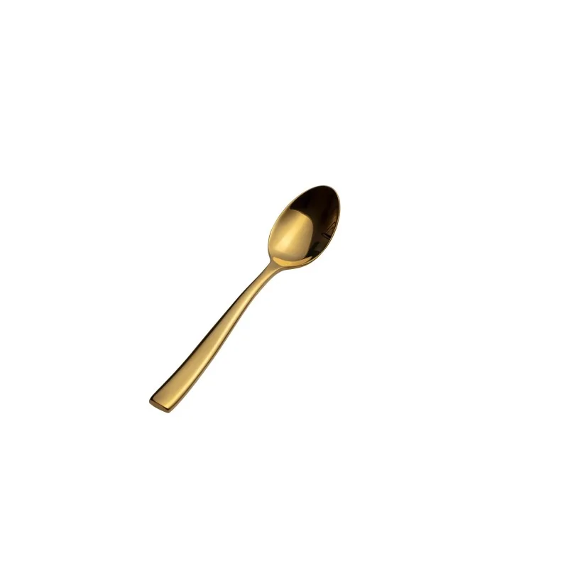 Bon Chef Manhattan Teaspoon - 6.5" - Gold PVD - Mirror Finish - Set of 12