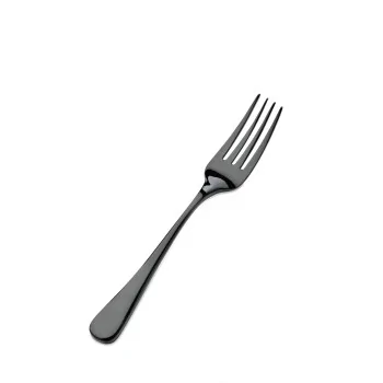 Bon Chef Como Salad Fork - 7" - Black Matte - Set of 12