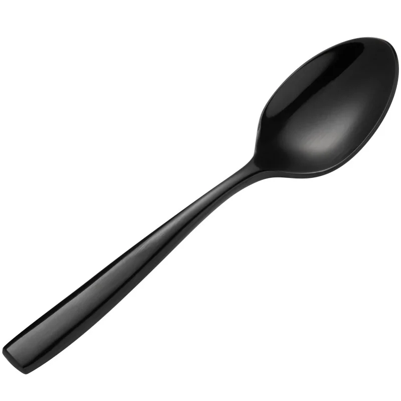 Bon Chef Manhattan Demitasse Spoon - 4 - 7/8" - Black PVD Finish - Set of 12