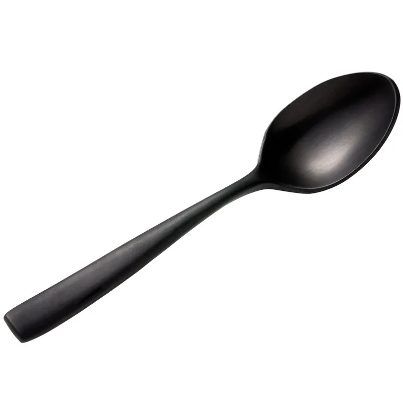 Bon Chef Manhattan Demitasse Spoon - 4 - 7/8" - Black PVD Matte Finish - Set of 12 Bon Chef Manhattan Demitasse Spoon - 4 - 7/8" - Black PVD Matte Finish - Set of 12