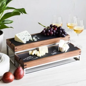 Bon Chef Black Walnut Tray - Rectangular - 15.5"