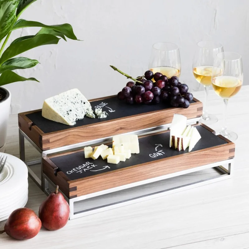 Bon Chef Black Walnut Tray - Rectangular - 15.5" Bon Chef Black Walnut Tray - Rectangular - 15.5"