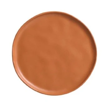 Stoneware Terracotta Dessert Plate Bio - Diam. 8.46" - Pack of 12