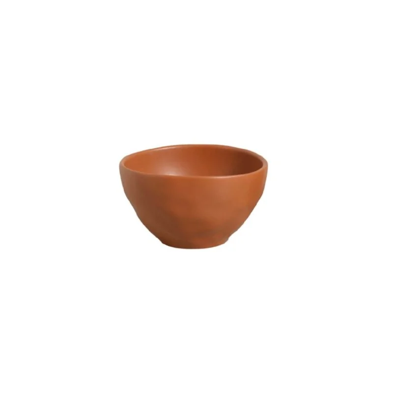 Stoneware Terracotta Organic Bowl - Diam. 5.24" - Pack of 12