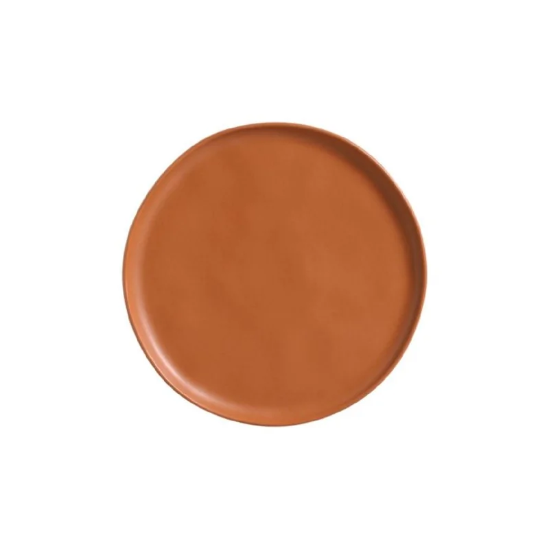 Stoneware Terracotta Dinner Plate Bio - Diam. 10.83" - Pack of 12