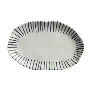 Stoneware Elemento Shallow Oval Platter Medium Bio - Diam. 11.81 x 7.87" - Pack of 12