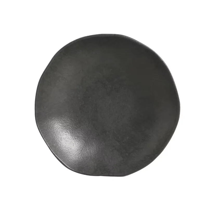 Stoneware Chromium Organic Soup Plate - Diam. 8.35" - Pack of 12