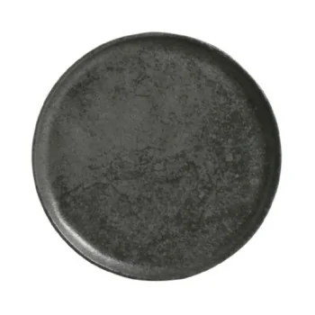 Stoneware Chromium Dinner Plate Bio - Diam. 10.83" - Pack of 12