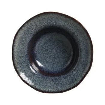 Stoneware Titanium Deep Rim Plate - Diam. 7.48 x 2.17" - Pack of 12