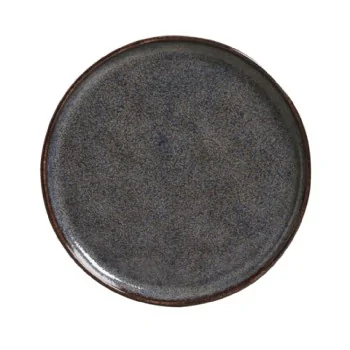 Stoneware Titanium Dessert Plate Bio - Diam. 8.46" - Pack of 12