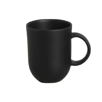 Stoneware Matte Black Coup Mug - 11.16 oz. - Pack of 12