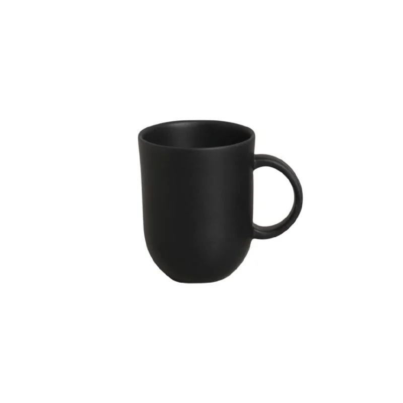 Stoneware Matte Black Coup Mug - 11.16 oz. - Pack of 12