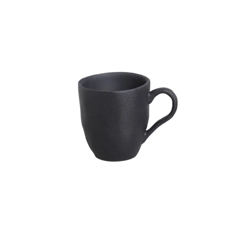 Stoneware Matte Black Organic Mug - Diam. 9.23 oz. - Pack of 12 Stoneware Matte Black Organic Mug - Diam. 9.23 oz. - Pack of 12
