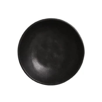 Stoneware Matte Black Organic Bowl - Diam. 6.9 x 2.2" - Pack of 12
