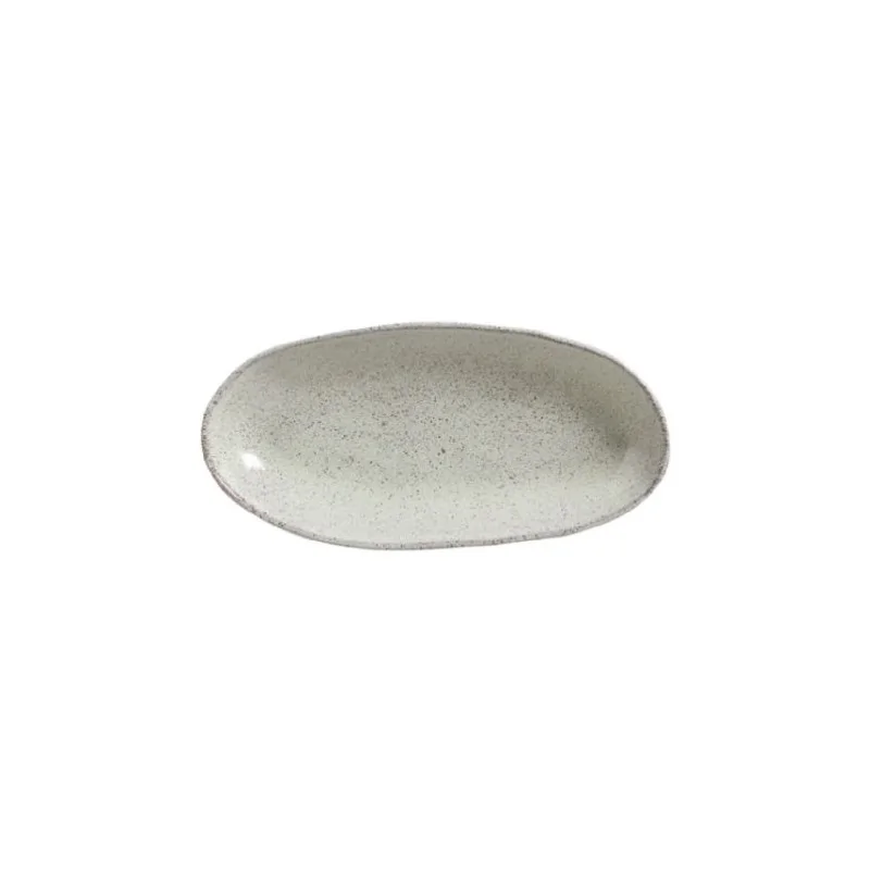 Stoneware Pistache Organic Deep Oval Platter Large - Diam. 12.6 x 6.3" - Pack of 12 Stoneware Pistache Organic Deep Oval Platter Large - Diam. 12.6 x 6.3" - Pack of 12