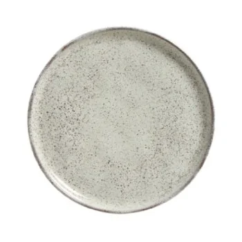 Stoneware Pistache Dessert Plate Bio - Diam. 8.46" - Pack of 12