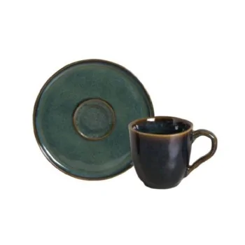 Stoneware Oceano Organic Coffee Cup & Bio Saucer - Pack of 12