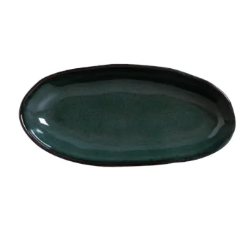 Stoneware Oceano Organic Deep Oval Platter Large - Diam. 12.6 x 6.3" - Pack of 12