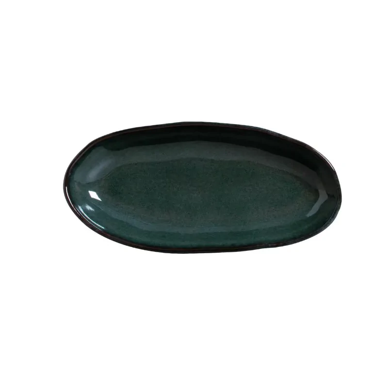 Stoneware Oceano Organic Deep Oval Platter Large - Diam. 12.6 x 6.3" - Pack of 12 Stoneware Oceano Organic Deep Oval Platter Large - Diam. 12.6 x 6.3" - Pack of 12