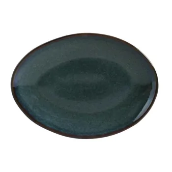 Stoneware Oceano Organic Oval Dessert Plate - Diam. 8.86" - Pack of 12