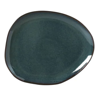 Stoneware Oceano Organic Oval Dinner Plate - Diam. 12.2" - Pack of 12