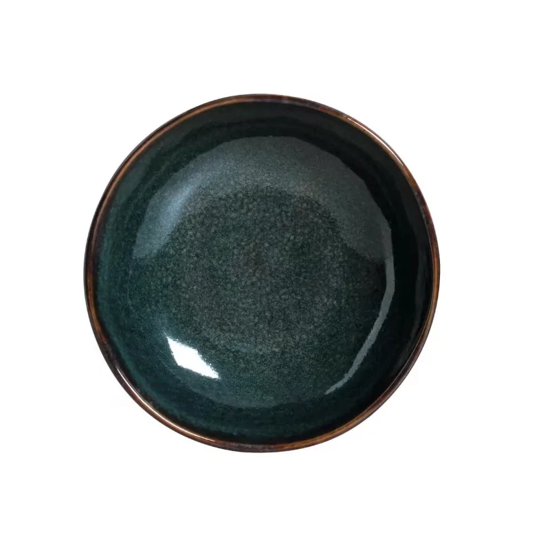 Stoneware Pistache Bread Plate - Diam. 6.1 x 0.63" - Pack of 12