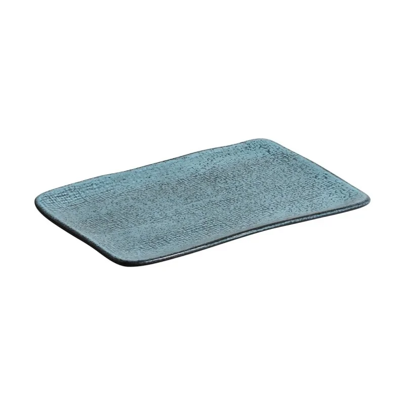 Stoneware Night Sky Rectangular Platter Medium Juta - Diam. 10.63 x 6.3" - Pack of 12 Stoneware Night Sky Rectangular Platter Medium Juta - Diam. 10.63 x 6.3" - Pack of 12