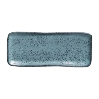 Stoneware Night Sky Organic Rectangular Platter - Diam. 8.66 x 3.74" - Pack of 12