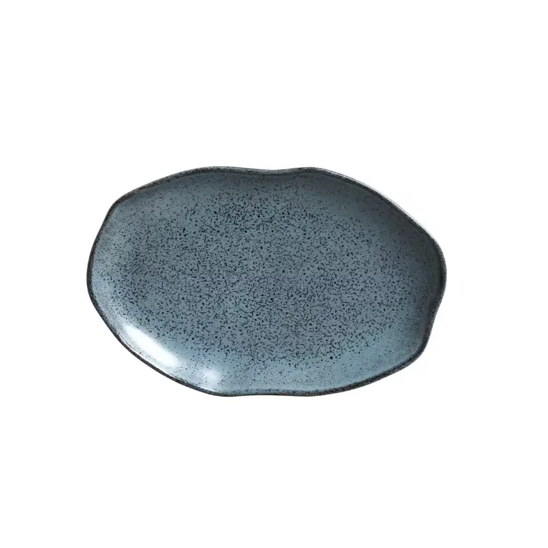 Stoneware Night Sky Shallow Oval Platter Medium Bio - Diam. 11.81 x 7.87" - Pack of 12 Stoneware Night Sky Shallow Oval Platter Medium Bio - Diam. 11.81 x 7.87" - Pack of 12