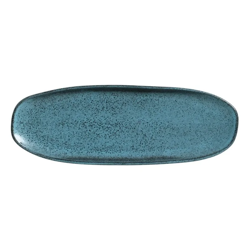Stoneware Night Sky Organic Shallow Oval Platter Large - Diam. 14.17 x 5.12" - Pack of 12
