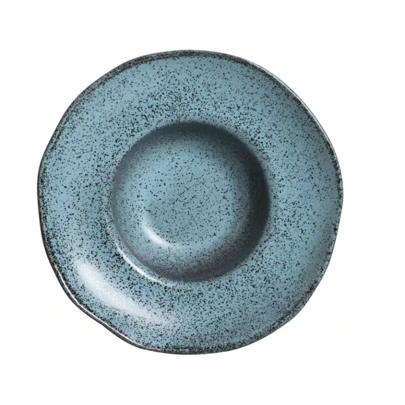 Stoneware Night Sky Deep Rim Plate - Diam. 11.02 x 2.56" - Pack of 12