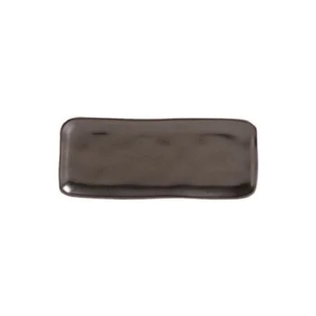 Stoneware Metallica Organic Rectangular Platter - Diam. 8.66 x 3.74" - Pack of 12