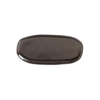Stoneware Metallica Organic Shallow Oval Platter - Diam. 9.06 x 4.33" - Pack of 12
