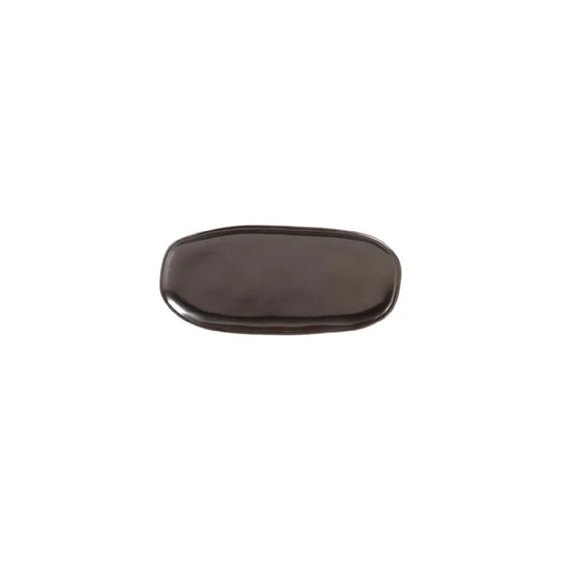 Stoneware Metallica Organic Shallow Oval Platter - Diam. 9.06 x 4.33" - Pack of 12 Stoneware Metallica Organic Shallow Oval Platter - Diam. 9.06 x 4.33" - Pack of 12