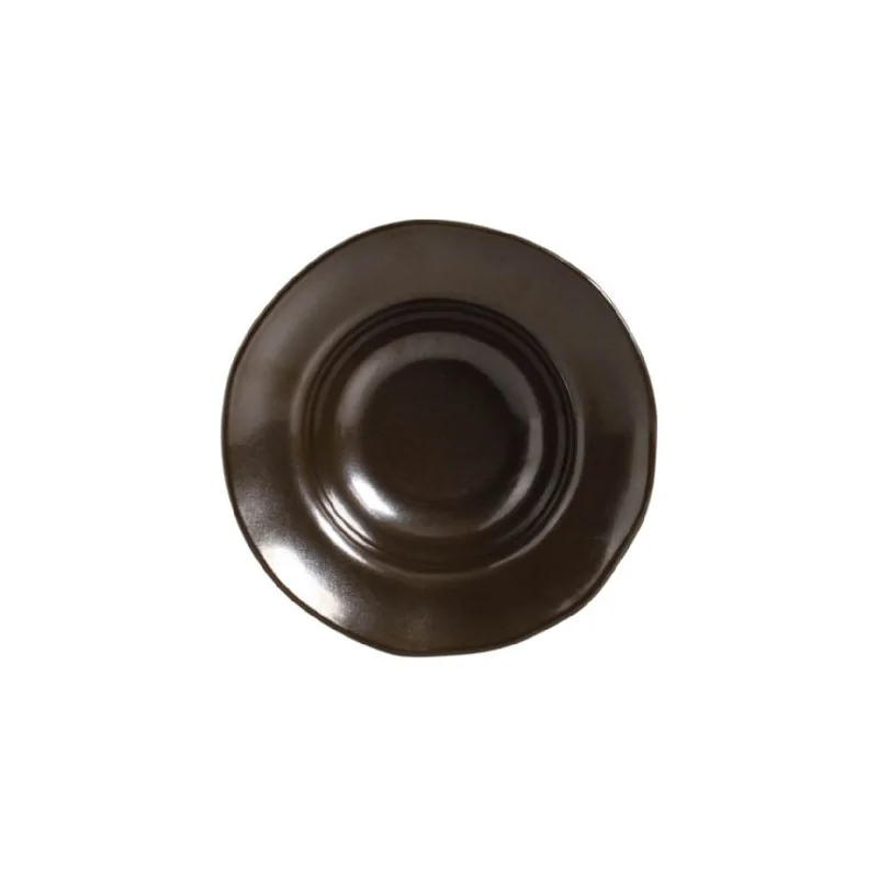Stoneware Metallica Deep Rim Plate - Diam. 7.48 x 2.17" - Pack of 12 Stoneware Metallica Deep Rim Plate - Diam. 7.48 x 2.17" - Pack of 12
