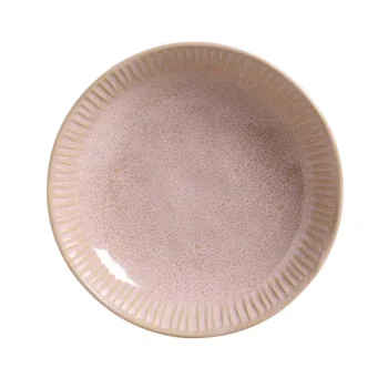 Stoneware Litchi Linhas Soup Plate - Diam. 8.86" - Pack of 12