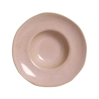Stoneware Litchi Deep Rim Plate - Diam. 11.02 x 2.56" - Pack of 12