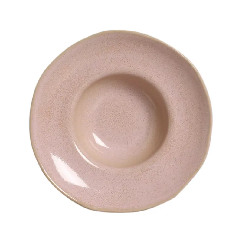 Stoneware Litchi Deep Rim Plate - Diam. 11.02 x 2.56" - Pack of 12 Stoneware Litchi Deep Rim Plate - Diam. 11.02 x 2.56" - Pack of 12