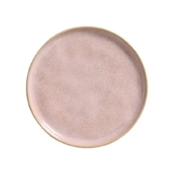 Stoneware Litchi Dessert Plate Bio - Diam. 8.46" - Pack of 12