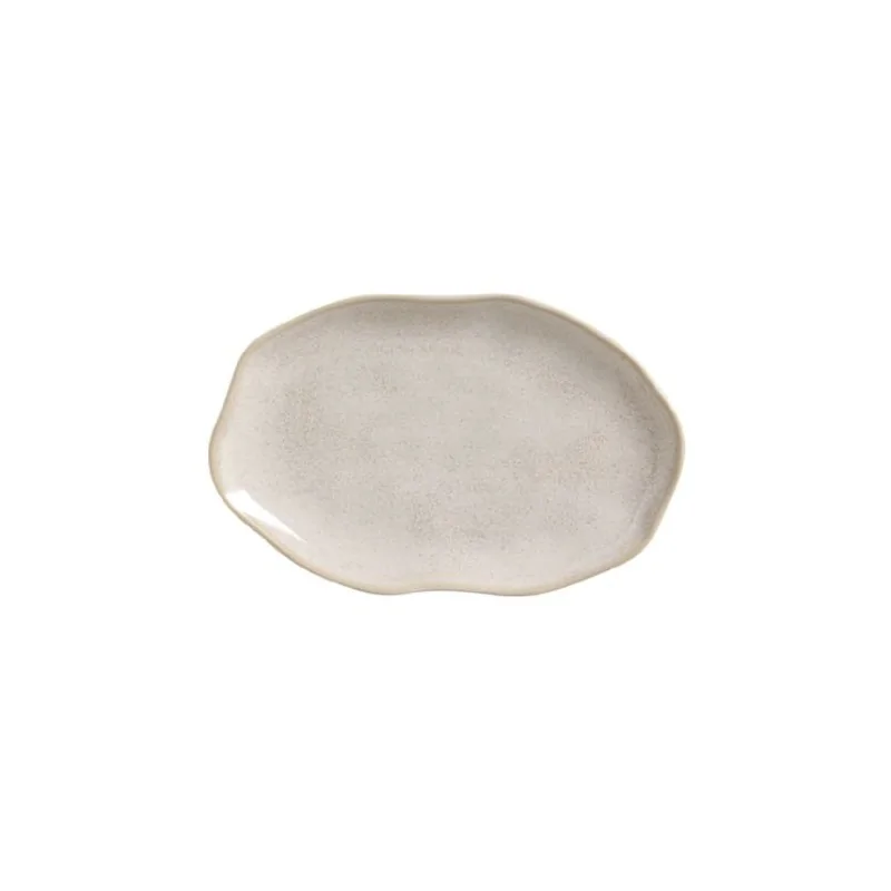 Stoneware Latte Shallow Oval Platter Medium Bio - Diam. 11.81 x 7.87" - Pack of 12 Stoneware Latte Shallow Oval Platter Medium Bio - Diam. 11.81 x 7.87" - Pack of 12