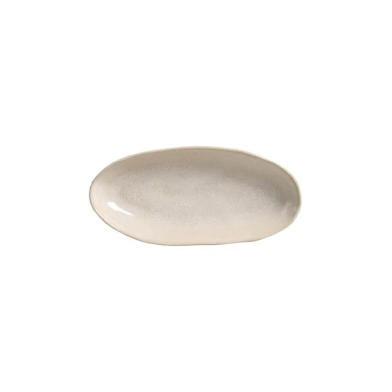 Stoneware Latte Organic Deep Oval Platter Large - Diam. 12.6 x 6.3" - Pack of 12 Stoneware Latte Organic Deep Oval Platter Large - Diam. 12.6 x 6.3" - Pack of 12